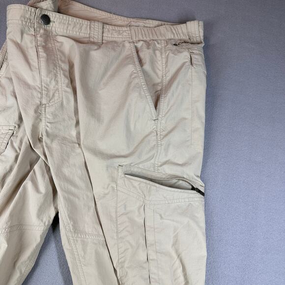 Columbia Pants Mens 38x32 Omni-Shade Cargo Hiking Outdoors Nylon Zip Pockets - Picture 7 of 9
